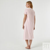 Ночная Рубашка с английской вышивкой 50/52 (FR) - 56/58 (RUS) розовый