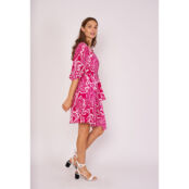 Платье С рукавами 34 и принтом Cherubin L розовый