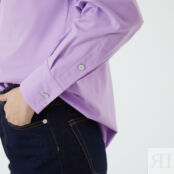 Блузка в стиле куртки длинные рукава  34 (FR) - 40 (RUS) розовый
