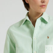 Рубашка с длинными рукавами  L зеленый