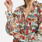 Блузка С принтом и длинными рукавами CARIS XS разноцветный