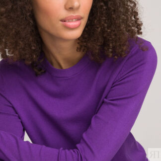 Пуловер Базовый с длинными рукавами XS фиолетовый