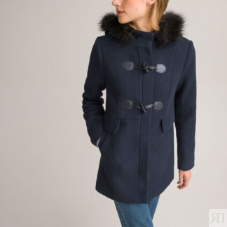 Короткое Пальто с капюшоном 48 (FR) - 54 (RUS) синий