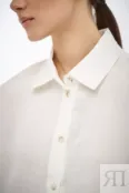 Льняная рубашка молочного оттенка YouStore